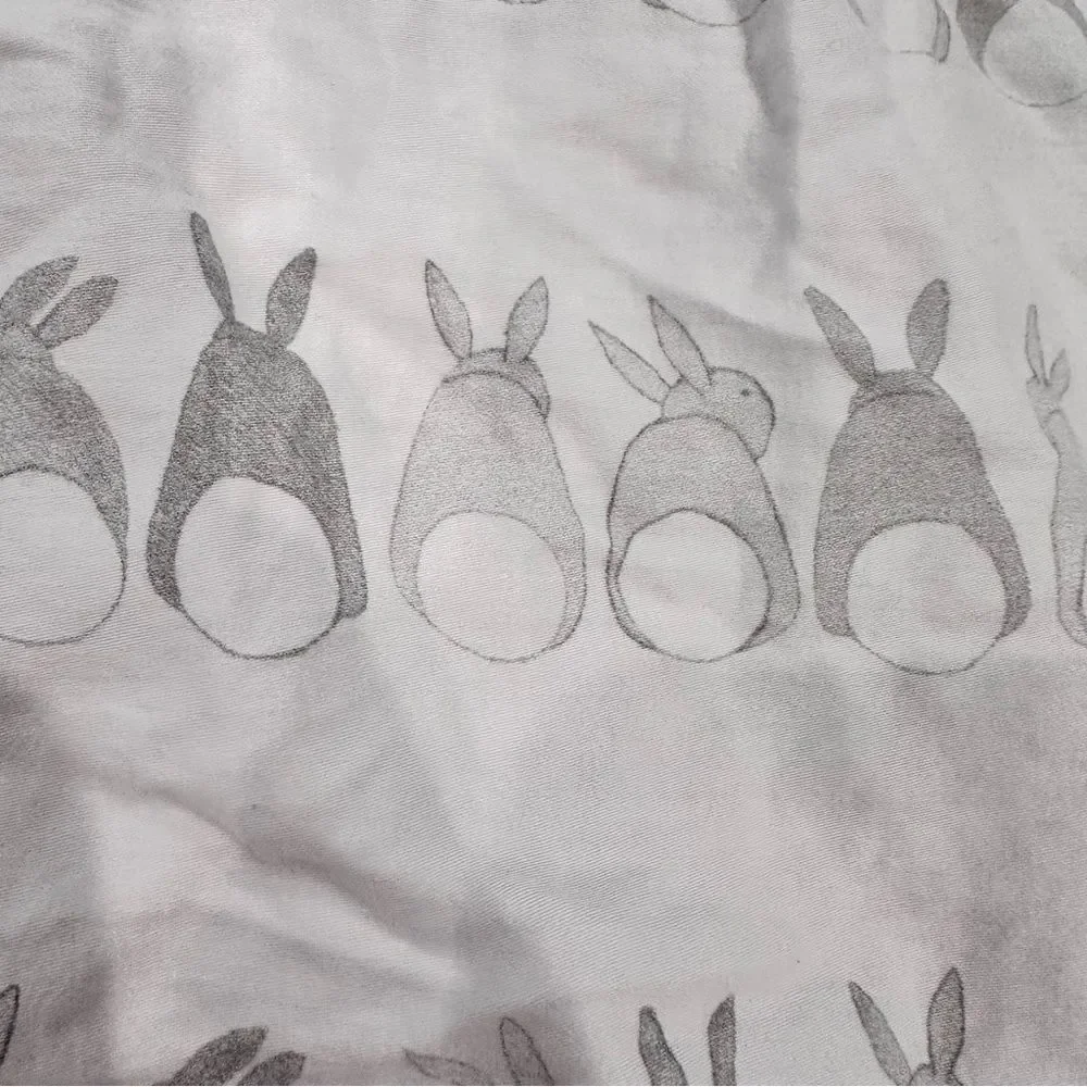 Boll & Branch Organic Cotton Crib Sheet With Rabbit Print
